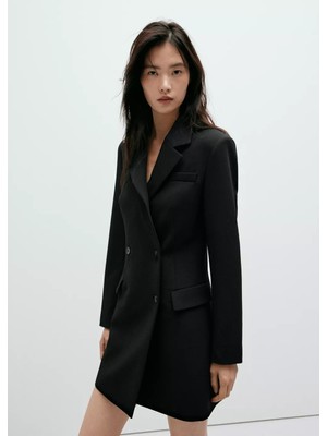 Mango Çift Düğmeli Blazer Tarzı Elbise