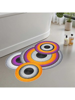 Aesco Monnhein Banyo Paspası, Yumuşak Banyo Halısı, Kaymaz Dot Tabanlı, Su Emici, Makinede Yıkanabilir - 50 x 60 cm