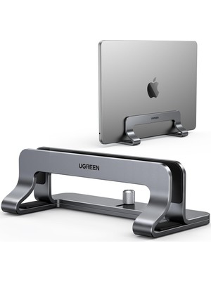 Aesco Ugreen Dikey Bilgisayar Standı, Çift Yuvalı Ayarlanabilir Alüminyum Laptop Standı, MacBook Air/pro, Windows Dizüstü Bilgisayarlar, 13-17 Inç Laptoplar ile Uyumlu Masaüstü Tutucu – 20471