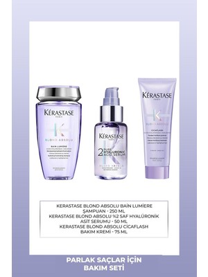 Aesco Kerastase Kérastase Blond Absolu Hyalüronik Asit ile Onaran Saç Bakım Seti
