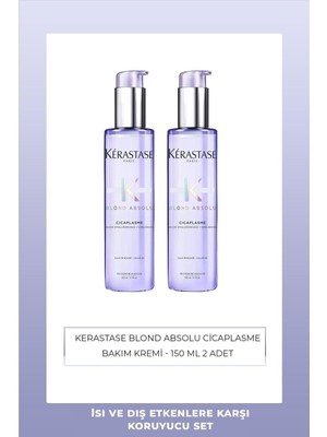 Aesco Kerastase Blond Absolu Cicaplasme Sarı Saçlar Için Isıya Karşı Koruyucu Bakım Serumu 150 ml 2 Adet