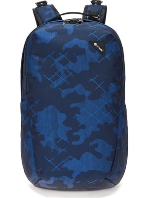 Aesco Pacsafe Vibe 25 Anti-Theft 25L Backpack Sırt Çantası-Mavi-Kamuflaj