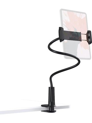Aesco Juo 70 cm Akrobat Esnek Tablet ve Telefon Tutucu Stand Siyah