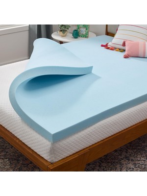 Aesco Linenspa 7,5 cm Hafızalı Köpük Yatak Üstü, Jel Işlenmiş King Yatak Üstü, Certipur-Us Sertifikalı