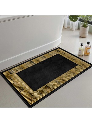 Aesco Monnhein Banyo Paspası, Yumuşak Banyo Halısı, Kaymaz Dot Tabanlı, Su Emici, Makinede Yıkanabilir - 60 x 100 cm
