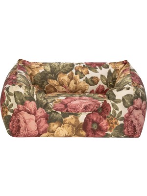 Aesco Pet Comfort Alpha Merta Gül Desenli Kedi ve Köpek Yatağı S 50X60CM