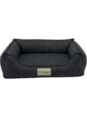 Aesco Pet Comfort Delta Varius Koyu Gri Kedi ve Köpek Yatağı S 45X55CM