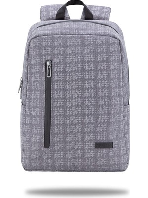 Aesco Classone BP-WTX406G Pro 15.6 Inch Uyumlu Wtxpro Su Geçirmez Kumaş, Su Geçirmez Fermuar, Macbook, Laptop, Notebook Sırt Çantası-Gri