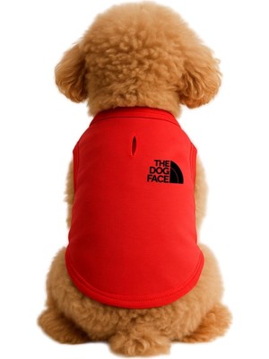 Aesco Mpz Pets Kedi ve Köpek Kıyafeti & Elbisesi Kırmızı The Dog Face Atlet M