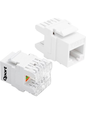 Aesco Qport Q-J180K Cat6 180 Dere Keystone Jack