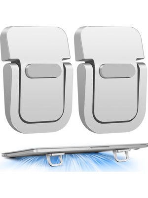 Aesco Yipinve Mini Dizüstü Bilgisayar Standı, Taşınabilir Dizüstü Bilgisayar Standı, Havalandırmalı Soğutmalı Katlanabilir ve Hafif Ergonomik Yükseltici, Şık Bilgisayar Dizüstü Bilgisayar Tutucu Klavyelere