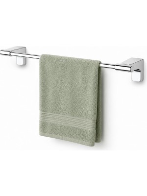 Aesco Alper Banyo F1 Model Lüx Krom Paslanmaz Uzun Havlu Askısı, 40 Cm, Montajlı Metal Uzun Havluluk, Parlak Krom Kaplama Banyo Aksesuarı, Duvara Vidalı Havlu Tutucu, 5 Yıl Garantili