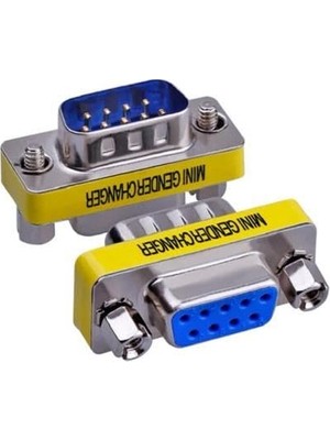 Aesco 9 Pin Dişi Erkek Çevirici 9 Pin Erkek Dişi Çecirici RS232 Erkek Dişi Changer Com Port Dişi Erkek Changer 1 Adet Fiyatıdır