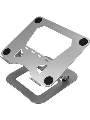 Aesco Daytona DYT-815 Metal Ergonomik Macbook Uyumlu Katlanabilir Laptop Standı (Silver)