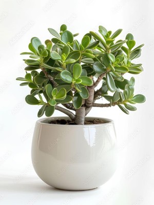 Aesco Bitkim Sende Bonsai Formlu Crassula Ovata Para Bereket Ağacı, Canlı Saksıda, Ev Ofis Dekoratif Salon Bitkisi