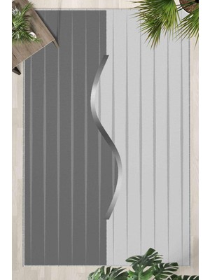 Aesco Monnhein Gri Halı 1503 - Yıkanabilir, Kaymaz Taban, Dijital Baskılı, Leke Tutmaz, Ince Hav, Modern Salon, Oturma Odası, Yatak Odası ve Mutfak Için Dekoratif Halı