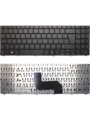 Aesco Pars Power Notebook Klavye - KRS-017 - Siyah-Işıksız - P.bell Easynote MP-07F36GG6442, MP-07F36TQ-4424H Muadili ile Uyumlu