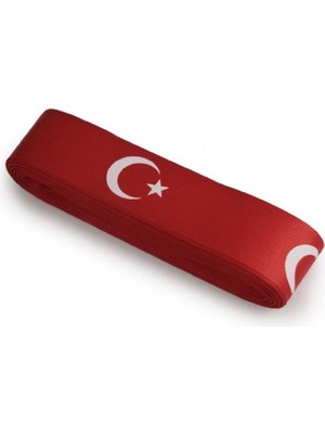 Aesco Benim Marifetlerim - Ay Yıldız Baskılı Kurdele 2 cm 10 Metre