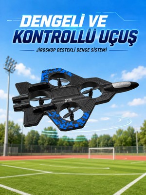 Laraheiser Savaş Uçağı Tasarımlı Drone 2.4g Uzaktan Kumandalı 360° Takla Jiroskop Tek Tuş Kalkış In