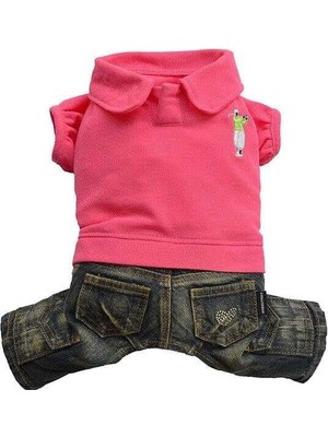 Aesco Doggy Dolly Yakalı Tişörtlü Kot Xlarge