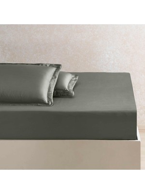 Aesco Linens x Tencel™ Lyocell Çift Kişilik Lastikli Çarşaf Yeşil