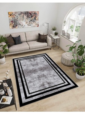 Aesco Dijidekor Işıltı Koleksiyonu MODEL23 Süngerli Dijital Baskılı Saçaksız Mutfak Halısı Yolluk, Model-23, 120X200