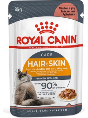 Aesco Royal Canin Hair & Skin Gravy Yetişkin Kedi Yaş Maması 12 x 85 gr