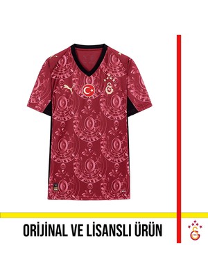 Galatasaray Lisanslı Puma 2025-2026 Kırmızı Alternatif Forması 77981303