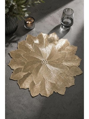 Aesco Digithome 6’lı Amerikan Servisi Supla Yuvarlak Gold 38 cm – 77510
