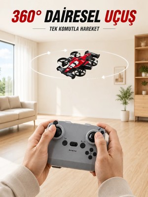 Laraheiser Uzaktan Kumandalı Rc Drone 360° Akrobatik Dönüş 3 Kademeli Hız Headless Mode