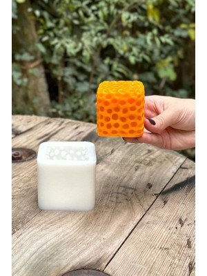 Aesco Rufus Concept Sünger Küp Mum Kalıbı (Silikon) (1 Adet)
