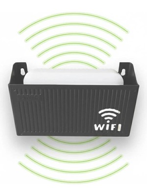 Aesco Tineke Gri Wifi Kutusu Duvar Asılabilir Sigorta ve Modem Saklama Kutusu 25X15X6 cm