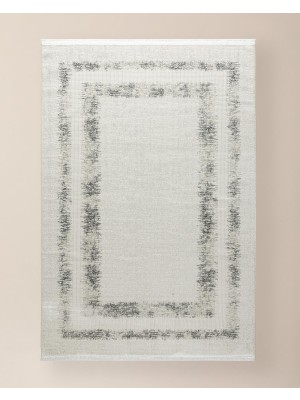 Aesco Vence Halı - Beyaz/gri - 80X300 cm