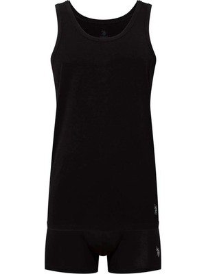 U.s.polo 80088 Erkek Siyah Atlet Boxer Tk