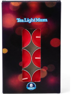 Aesco Bfastore Kokulu Mum, Tea Light Mum, Para Mum, Çaydanlık Mumu, Dekorasyon ve Özel Günler Için Fondü 8'li Paket, 5 Gram, 37 mm Çap