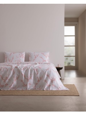 Aesco Julia King SIZE%100 Pamuk Karde Baskılı Pike Takımı - Kırmızı