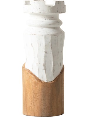 Aesco Mudo Home Pantheon Beyaz Kale 11X10X29 cm