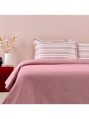 Aesco Taç Royal DÜZ%100 Pamuk Pike Takımı, Bordo, Çift Kişilik (Çok Amaçlı Örtü: 200X230 Cm/çarşaf: 240X260 cm / 2 Adet Yastık Kılıfı: 50X70 Cm)
