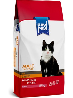 Aesco Pawpaw Yetişkin Kedi Kuzulu Kuru Mama 15 kg