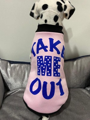Aesco Monopetz Yeni Sezon Köpek ve Kedi Kıyafeti & Elbisesi - Pembe Take Me Out (Beni Dışarı Çıkar) S Beden