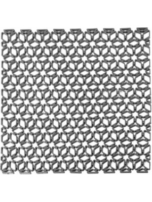 Aesco Kare Şekilli Kurutma Matı Bulaşık Altlığı Tezgah Lavabo Durulama Matı (29×29 Cm) (Gri)