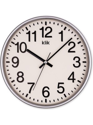 Aesco Digithome Venüs Minimalist Duvar Saati 26CM Gümüş K-Venus-Gumus