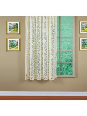 Aesco Today's Curtain Hopewell Premium Dantel Panel 160 Cm, Krem, 58 G x 63 U