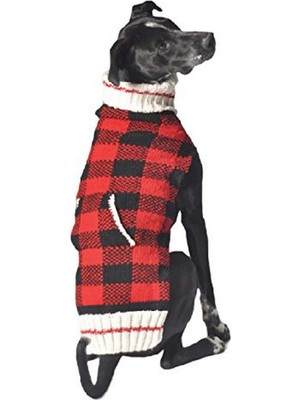 Aesco Buffalo Ekose Köpek Kazak (-Large)