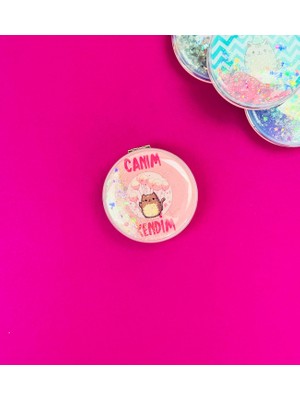 Aesco Giftmoda Motto Tasarımlı Oval Ayna Canım Kendim