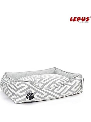 Aesco Lepus New Premium Köpek Yatağı Gri L 75X60X24H cm