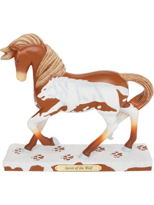 Aesco Enesco The Trail Of Painted Ponies Spirit Of The Wolf Heykelcik, 17,1 Cm, Çok Renkli