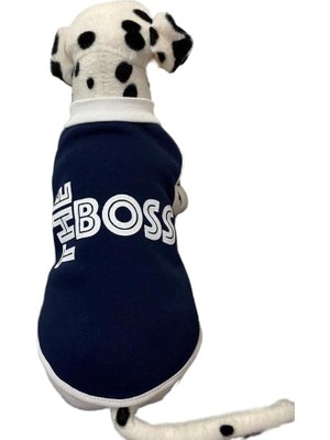 Aesco Monopetz Yeni Sezon Köpek ve Kedi Kıyafeti & Elbisesi - Lacivert The Boss L Beden