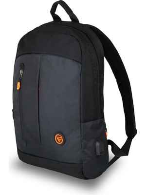 Aesco Npo Citylife CL01S Smart 16" Notebook Sırt Çantası-Siyah