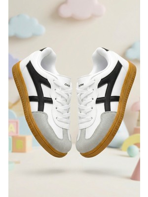 Dark Seer Çocuk Beyaz Siyah Sneaker Spor Ayakkabı 2026 - Kids DS RUBY